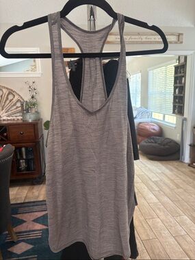 lululemon Gray Racerback Tank Top